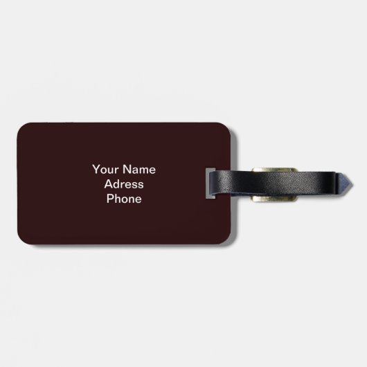 tijger bagagelabel (Achterkant horizontaal)