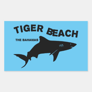 Tijger Beach - De Bahama's Duiken met haaien Rechthoekige Sticker