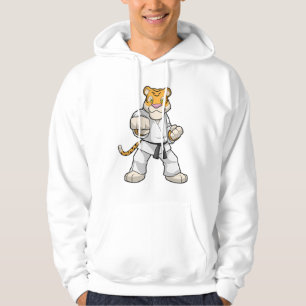 Tijger bij de vechtkunst Karate Hoodie