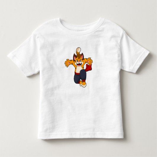 Tijger bij de vechtkunst Karate Kinder Shirts (Voorkant)