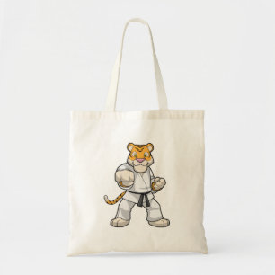 Tijger bij de vechtkunst Karate Tote Bag