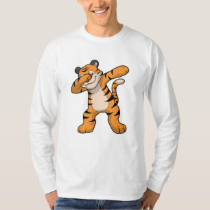 Tijger bij Hip Hop Dance Dab T-shirt