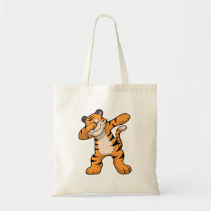 Tijger bij Hip Hop Dance Dab Tote Bag