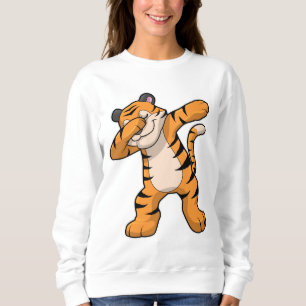 Tijger bij Hip Hop Dance Dab Trui