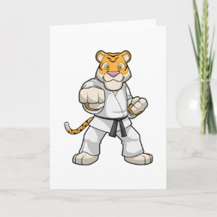 Tijger bij vechtsport Karate Kaart