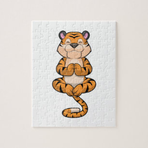 Tijger bij Yoga Fitness Legpuzzel
