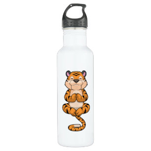 Tijger bij Yoga Fitness Waterfles