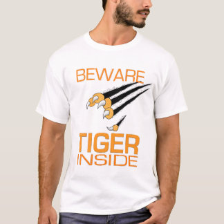 Tijger binnen t-shirt