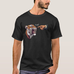 Tijger Boop de Snoet Grappige Wilde Kat Meme Manne T-shirt