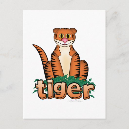 TIJGER! BRIEFKAART (Voorkant)