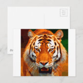 tijger briefkaart (Voorkant / Achterkant)