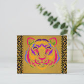 Tijger Briefkaart (Staand voorkant)