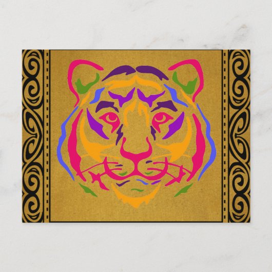Tijger Briefkaart (Voorkant)