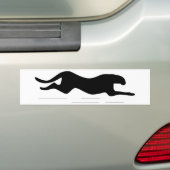 tijger bumpersticker (Op auto)