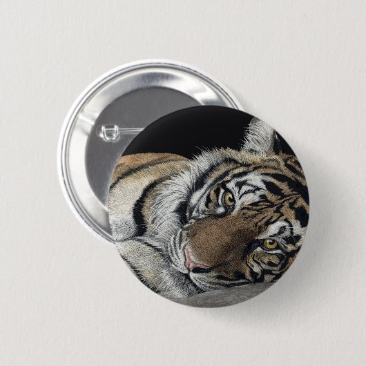 Tijger Button (Voorkant /achterkant)