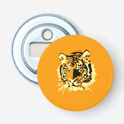 tijger button flesopener (Voorkant)