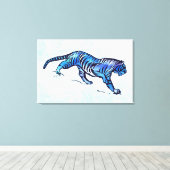 tijger canvas afdruk (Insitu (Houten vloer))