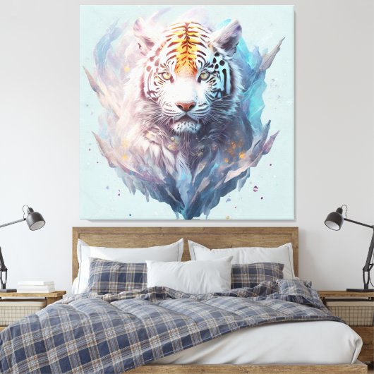tijger canvas afdruk (Insitu (Slaapkamer))