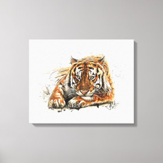 tijger canvas afdruk (Voorkant)