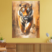 tijger canvas afdruk (Insitu (Woonkamer))