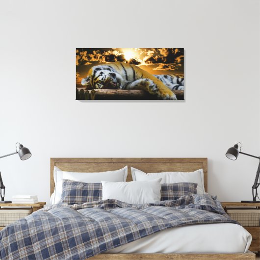 tijger canvas afdruk (Insitu (Slaapkamer))