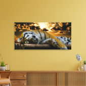 tijger canvas afdruk (Insitu (Woonkamer))