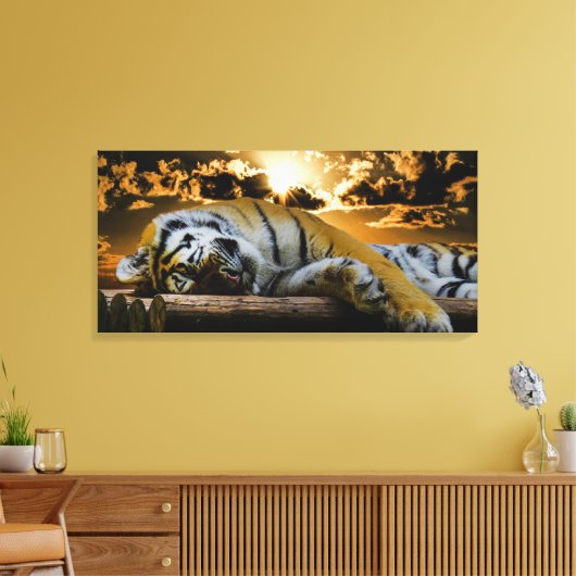 tijger canvas afdruk (Insitu (Woonkamer))