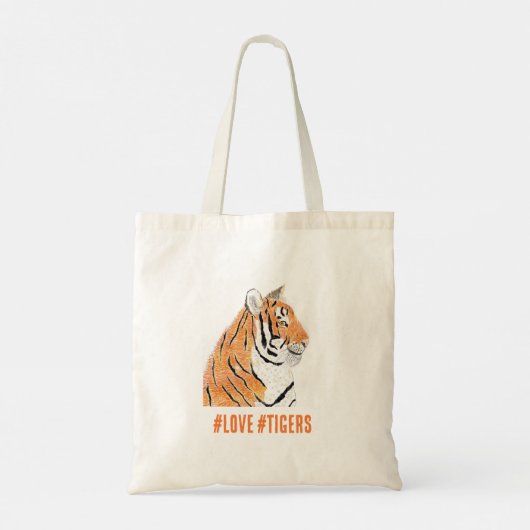 Tijger Canvas tas (Achterkant)