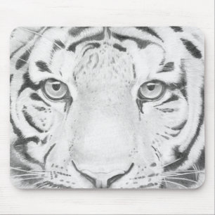 Tijger Close-up kunstwerk Muismat