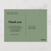 Tijger dankkaart, groet feest dier jungle briefkaart (Achterkant)