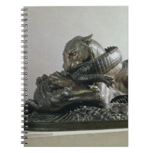Tijger die een alligator vertrekt, 1832 (brons) notitieboek