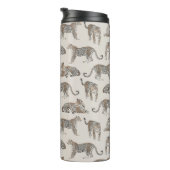 Tijger Dier Roze Modern Thermosbeker (Geroteerd rechts)