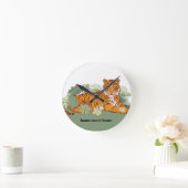 Tijger, dierlijk oerwoud ronde klok (Huis)