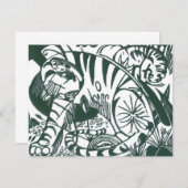 Tijger door Franz Marc, expressionistische kunst (Voorkant / Achterkant)