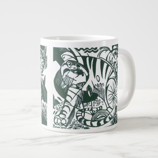 Tijger door Franz Marc,  expressionistische kunst Jumbo Mok (Voorkant rechts)