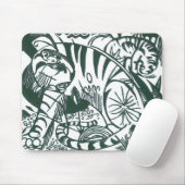 Tijger door Franz Marc,  expressionistische kunst Muismat (Met muis)