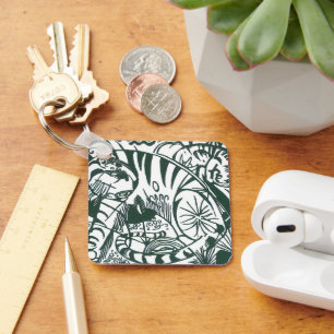 Tijger door Franz Marc,  expressionistische kunst Sleutelhanger