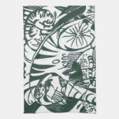 Tijger door Franz Marc,  expressionistische kunst Theedoek (Verticaal)