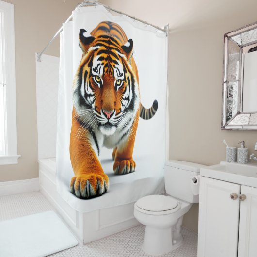 tijger douchegordijn (In situ)