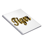 Tijger - drijvende tekst notitieboek (Rechterzijde)