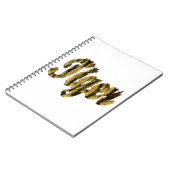 Tijger - drijvende tekst notitieboek (Linkerzijde)