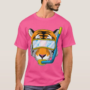 Tijger Duiken Zwembril Snorkel T-shirt