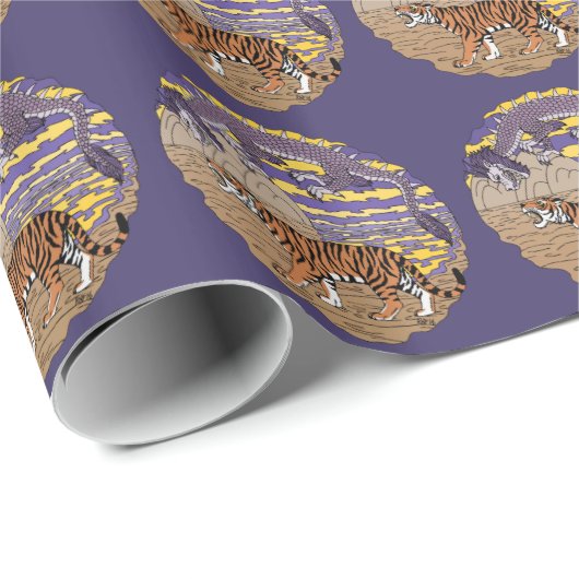 Tijger en draak cadeaupapier (Rol Hoek)