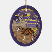 Tijger en draak keramisch ornament (Rechts)