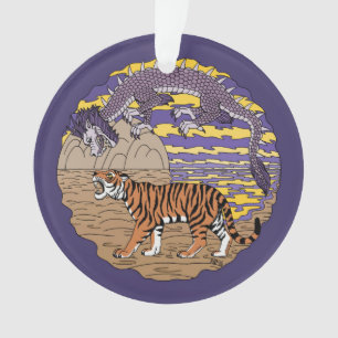 Tijger en draak ornament