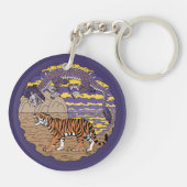 Tijger en draak sleutelhanger (Achterkant)