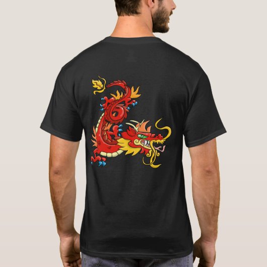 Tijger en draak t-shirt (Achterkant)