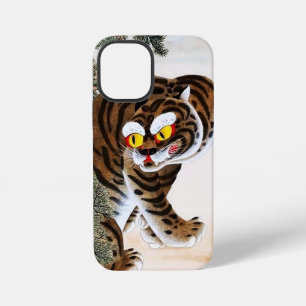 Tijger en Ekster Minhwa onder dennenboom iPhone 12 Mini Hoesje