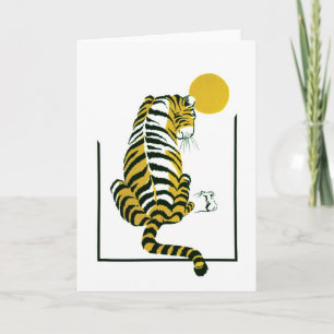 Tijger en muis vrienden kaart