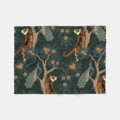 tijger en pauw fleece deken (Voorkant (Horizontaal))